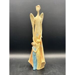 Eden's Angels "Happiness" Angel Figurine w/ Children 2006 Giftcraft Floral 9.25"